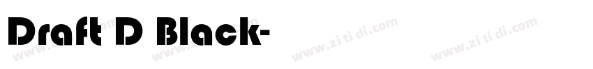 Draft D Black字体转换